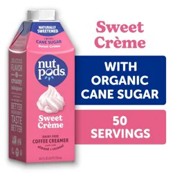 nutpods Sweet Créme Non Dairy Coffee Creamer made with Almonds and Coconuts