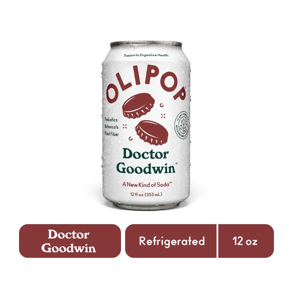 slide 2 of 6, OLIPOP Doctor Goodwin, A New Kind of Soda - 12 fl oz, 12 fl oz