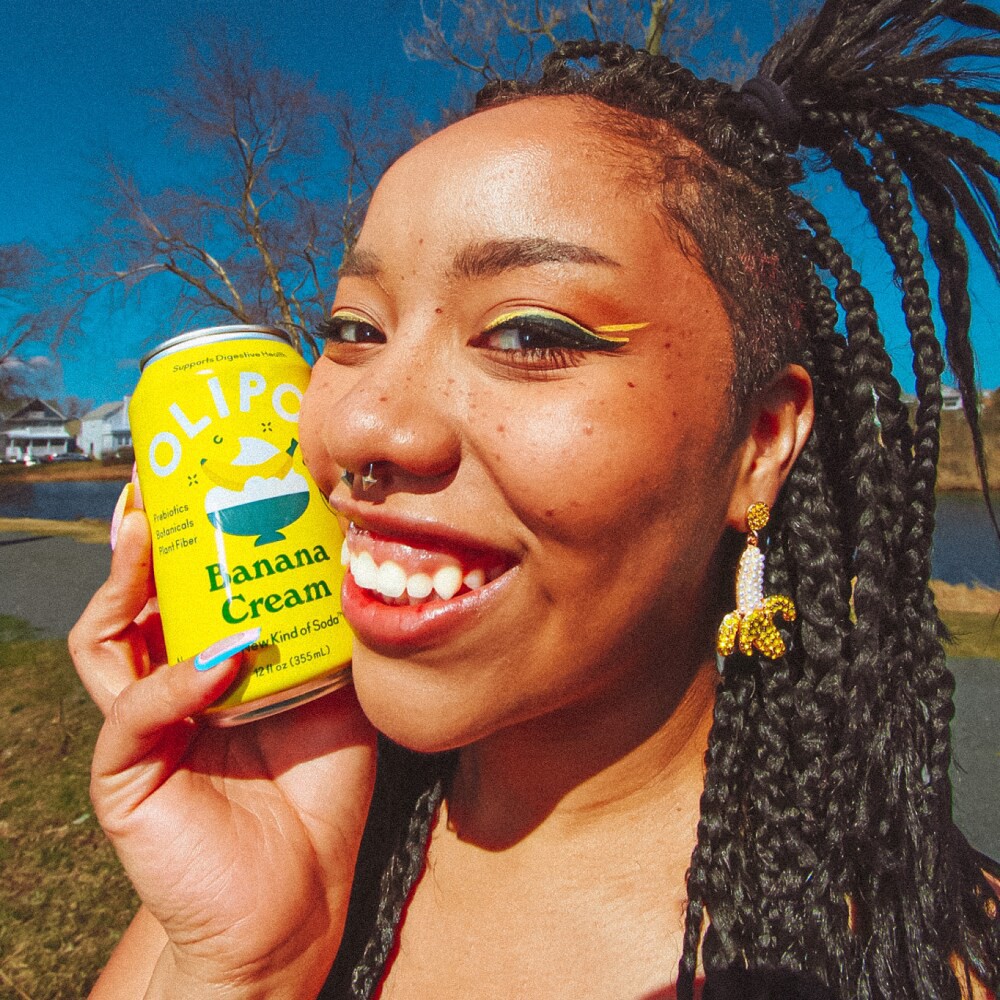 slide 4 of 6, Olipop Banana Cream Soda 12 fl oz, 12 fl oz