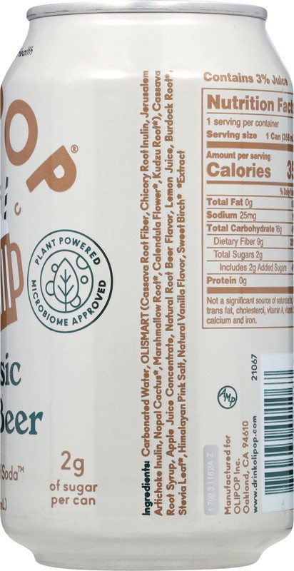 slide 3 of 5, Olipop Classic Root Beer 12 fl oz, 12 fl oz