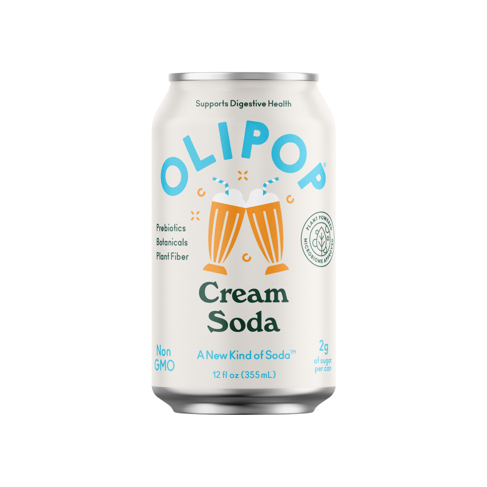 slide 1 of 1, Olipop® Prebiotic Cream Soda, 12 fl oz, 12 fl oz