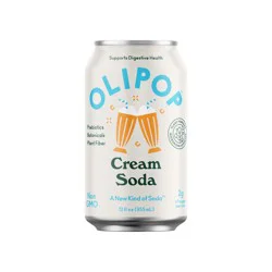 OLIPOP Prebiotic Soda Cream Soda, 12 fl oz (Shelf Stable), 1 Can