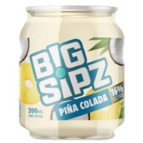 slide 2 of 3, Big Spiz Big Sipz Pina Colada, 200 ml