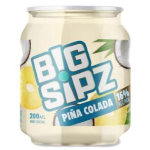 slide 3 of 3, Big Spiz Big Sipz Pina Colada, 200 ml