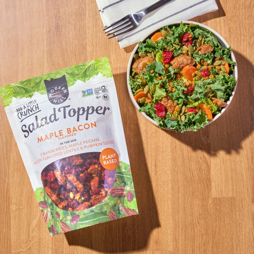 slide 3 of 6, Modern Mill Maple Bacon Flavored Salad Topper 10oz, Gluten-Free, Vegan, Non GMO, 10 oz