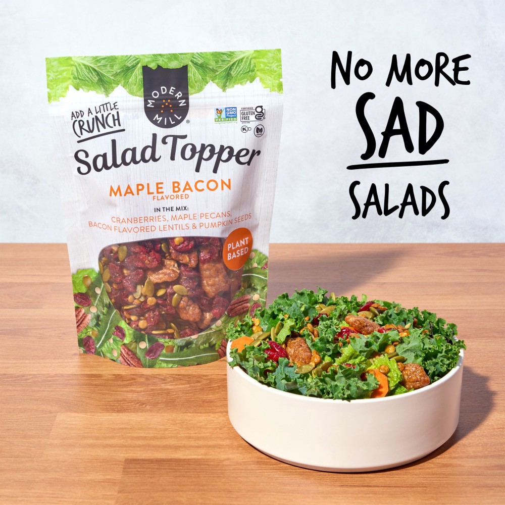 slide 3 of 6, Modern Mill Maple Bacon Flavored Salad Topper 10oz, Gluten-Free, Vegan, Non GMO, 10 oz