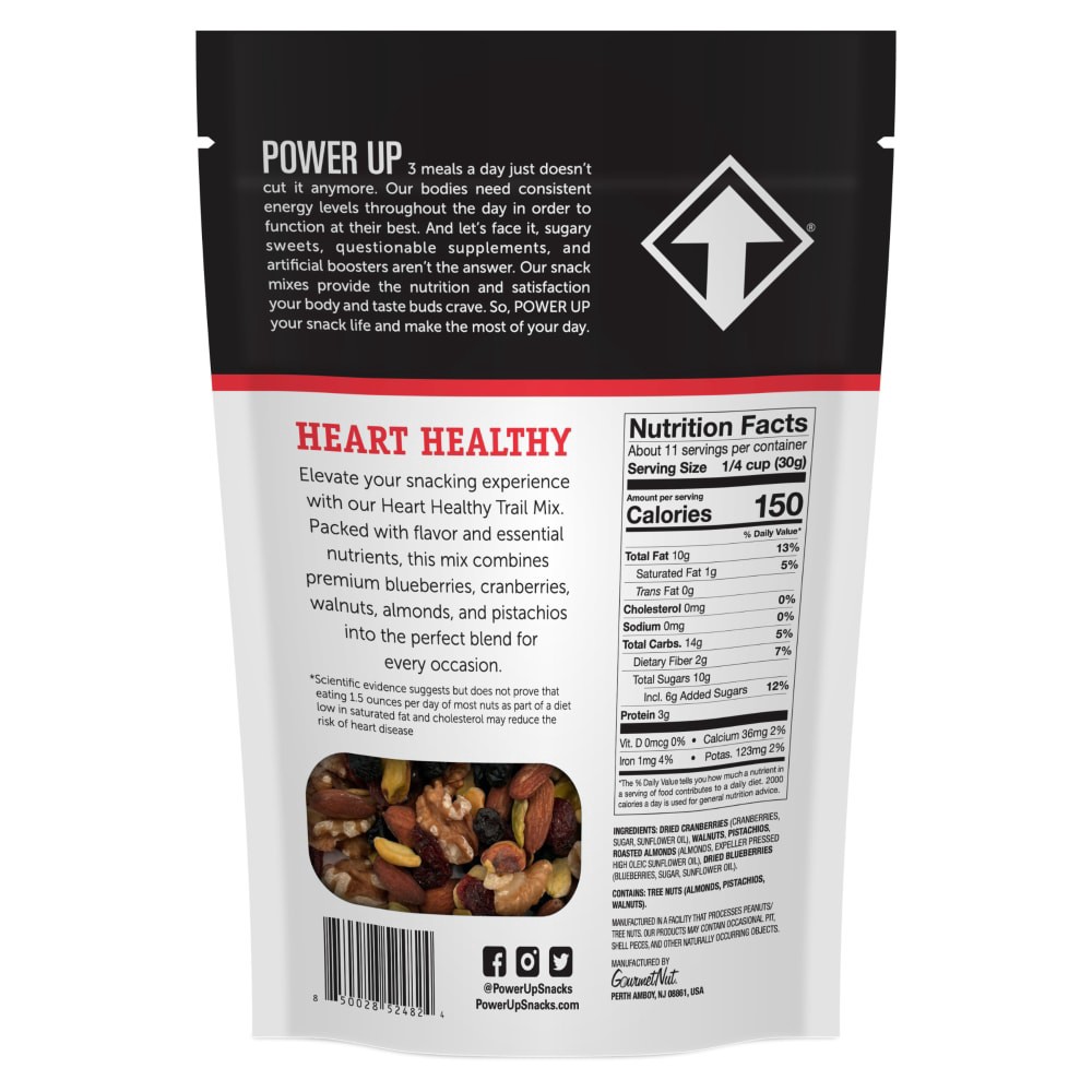 slide 6 of 6, Power Up Heart Healthy Trail Mix, 12 oz