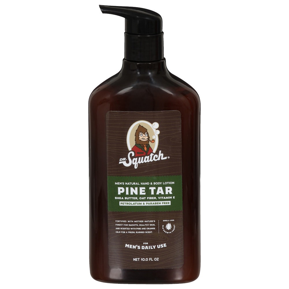 slide 2 of 3, Dr. Squatch Men's Natural Pine Tar Moisturizing Lotion, 10 oz