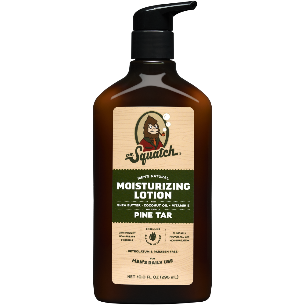 slide 1 of 3, Dr. Squatch Men's Natural Pine Tar Moisturizing Lotion, 10 oz
