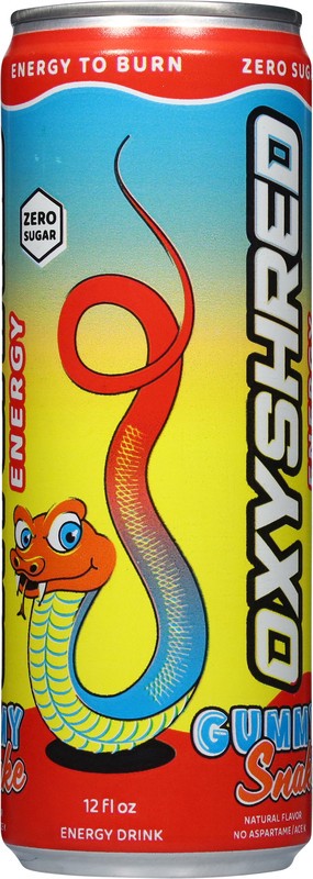slide 4 of 5, Oxyshred Gummy Snake Energy Drink 12 fl oz, 12 fl oz