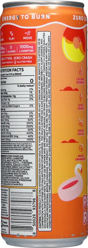 slide 4 of 5, Oxyshred Energy Peach Candy Rings, 12 oz