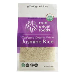 True Origin Foods Organic White Jasmine Rice 32 Oz