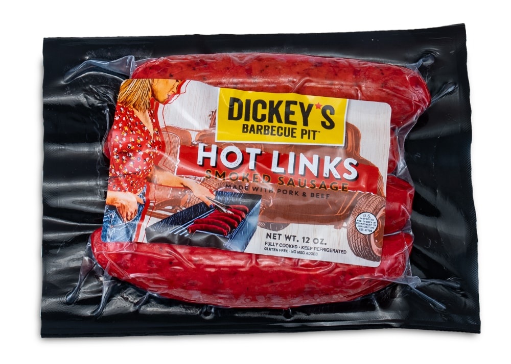 slide 1 of 2, Dickey's Barbecue Pit Pork & Beef Hot Links, 12 oz