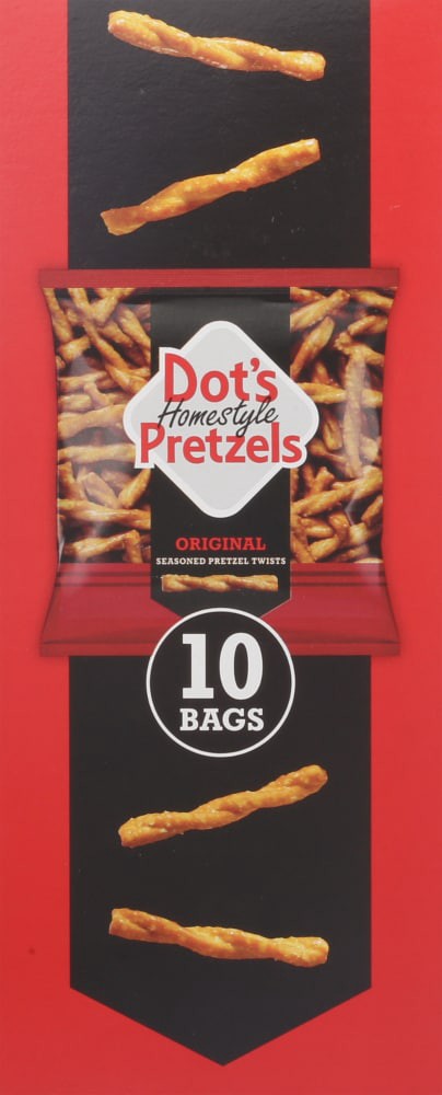 slide 4 of 5, Dot's Homestyle Pretzels Seasoned Original Pretzel Twists 10 ea, 10 ct