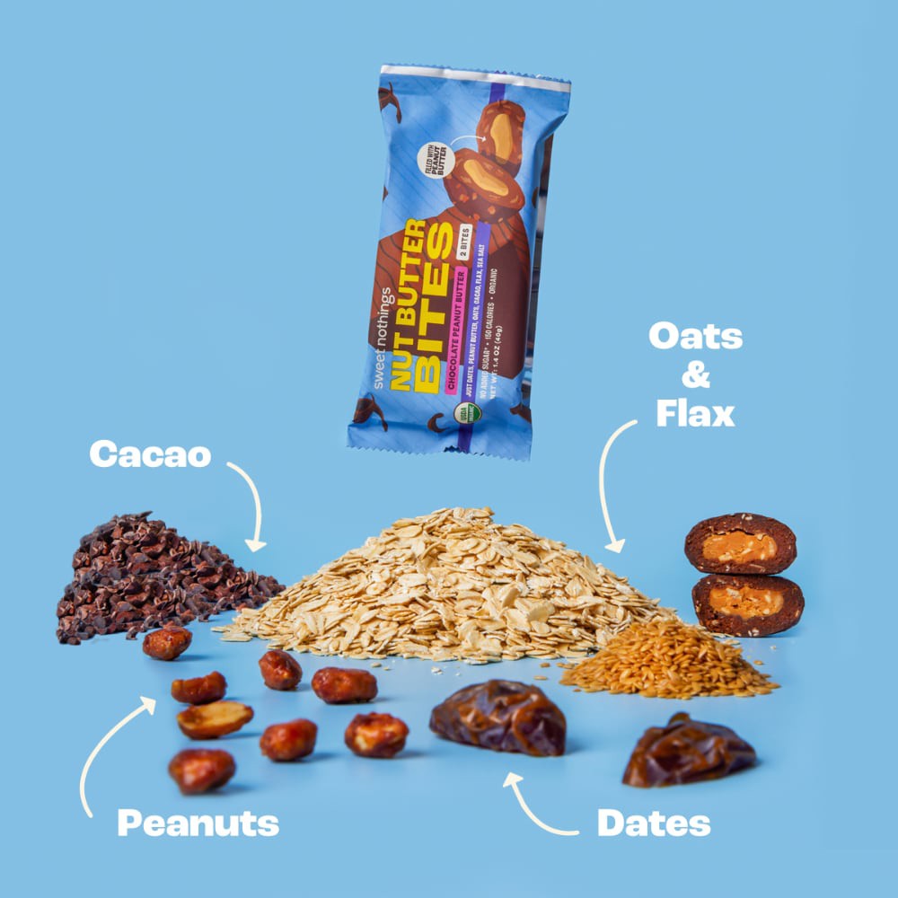 slide 3 of 4, Sweet Nothings Organic Chocolate Peanut Butter Nut Butter Bites - 2 Each, 2 ct