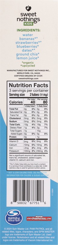 slide 4 of 5, Sweet Nothings Organic Frozen Berry Lemonade Fruit Freezie - 12 fl oz/6ct, 6 ct; 12 fl oz