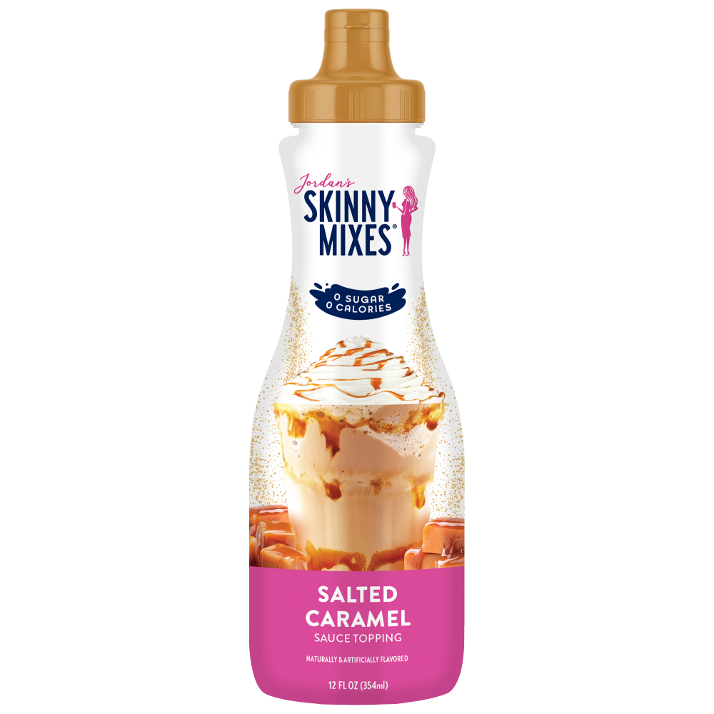 slide 3 of 3, Jordan's Skinny Mixes Sugar Free Salted Caramel Sauce, 12 Oz., 12 oz
