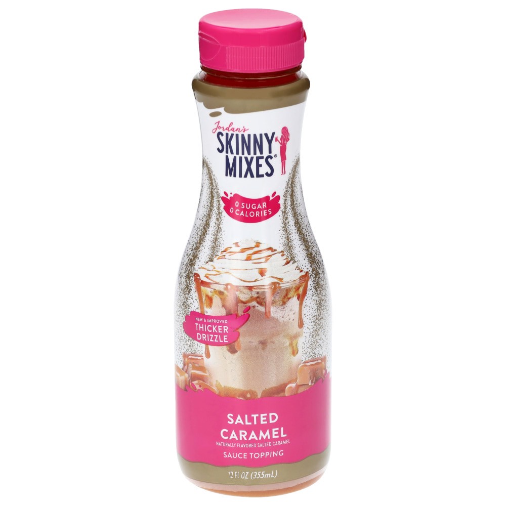 slide 3 of 3, Jordan's Skinny Mixes Salted Caramel Sauce Topping 12 fl oz, 12 oz
