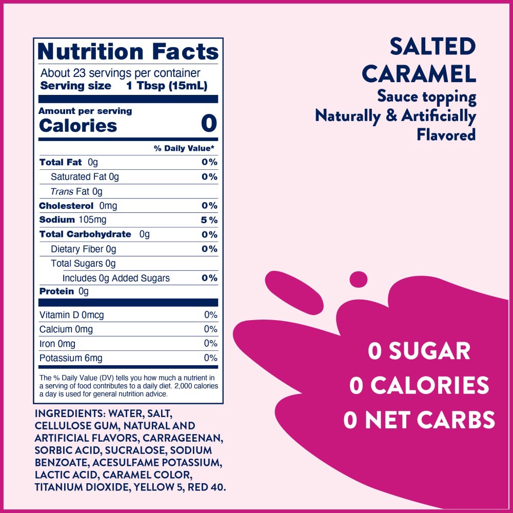 slide 3 of 5, Jordan's Skinny Mixes Salted Caramel Sauce Topping 12 fl oz, 12 oz
