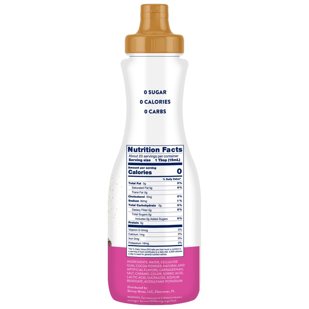 slide 3 of 3, Jordan's Skinny Mixes Sugar Free Dark Chocolate Espresso Sauce, 12 Oz., 1 ct