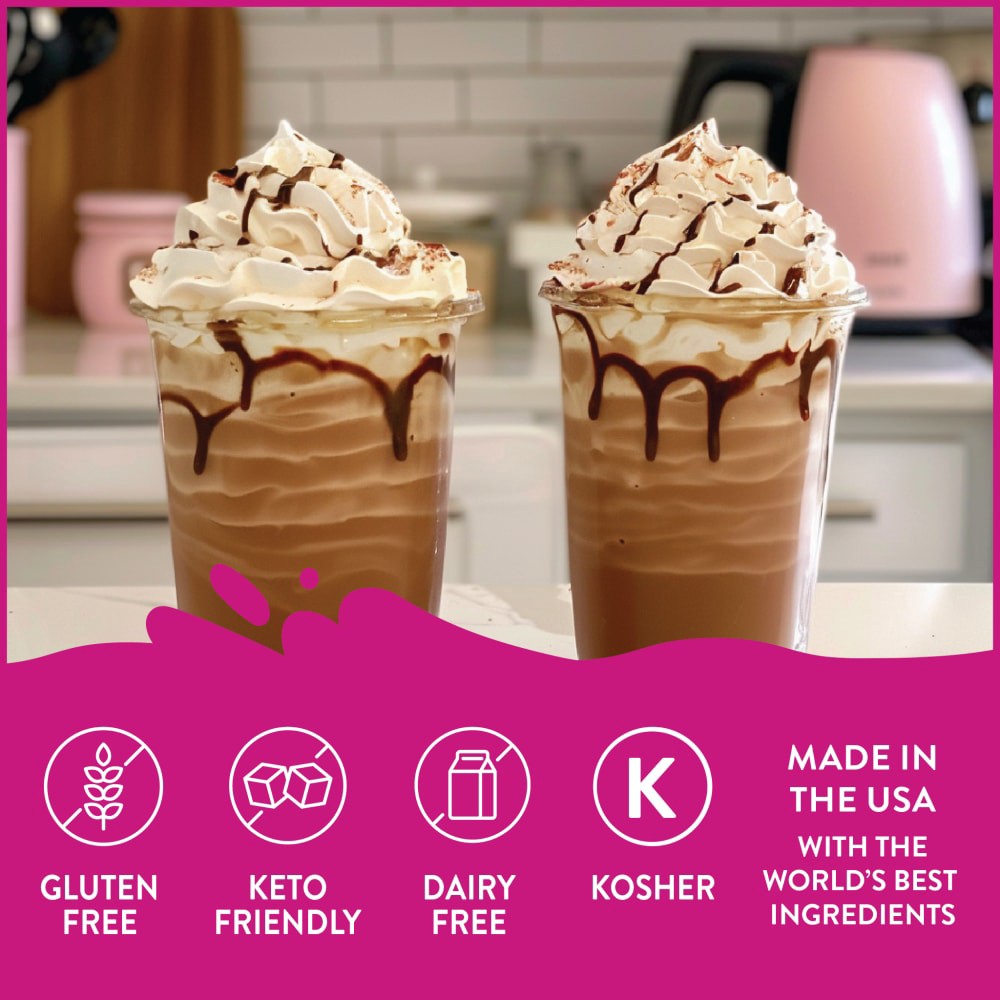 slide 3 of 6, Jordan's Skinny Mixes Sugar Free Dark Chocolate Espresso Sauce, 12 Oz., 1 ct