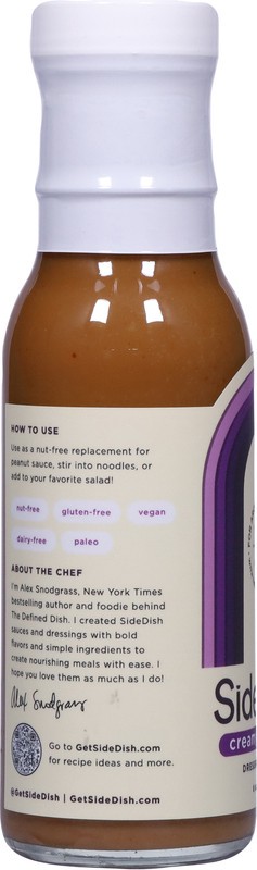 slide 4 of 5, SideDish Creamy Sesame Dressing + Sauce 8 oz, 8 oz