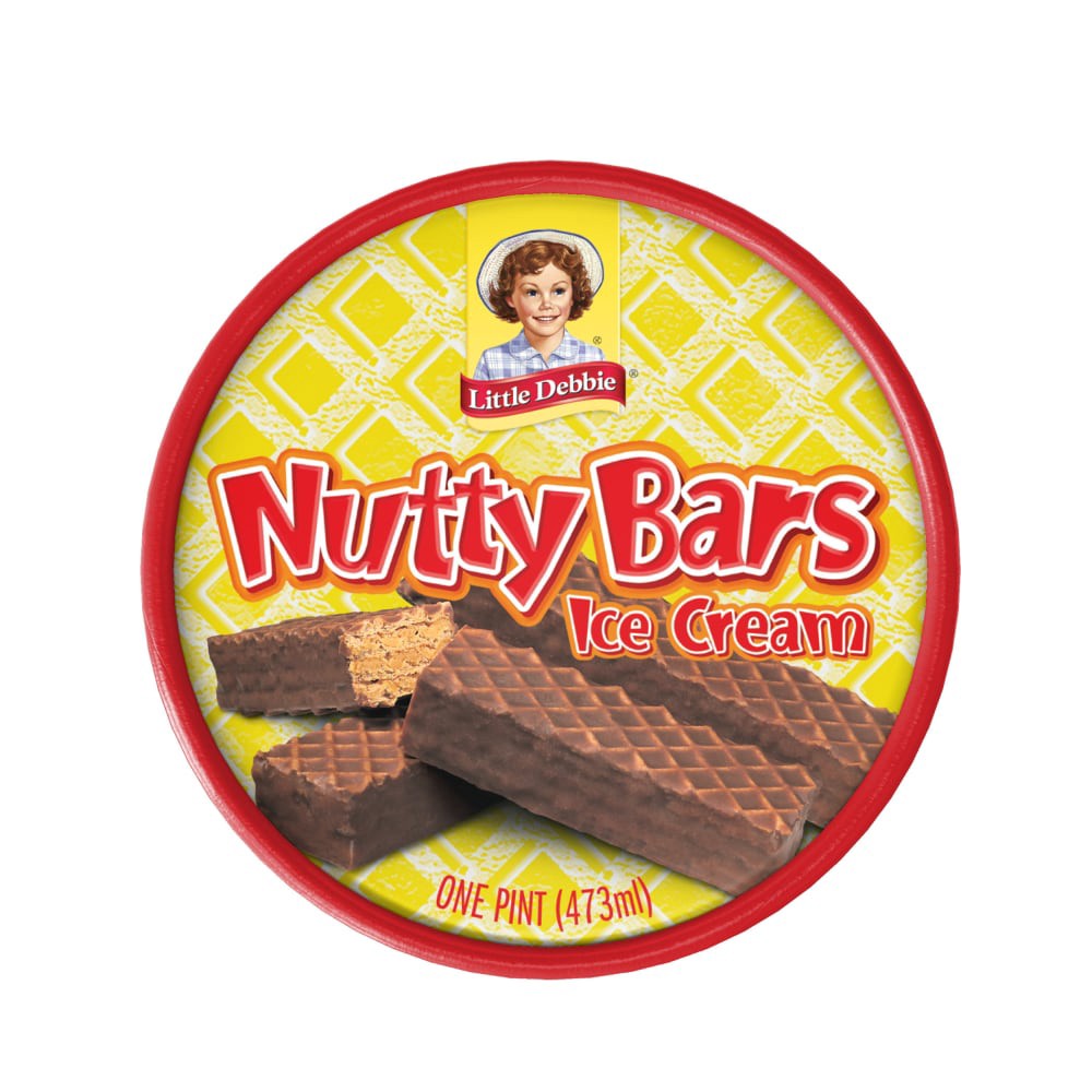 slide 2 of 4, Hudsonville Creamery Little Debbie Little Debbie Nutty Bars Ice Cream Pint, 1 pint