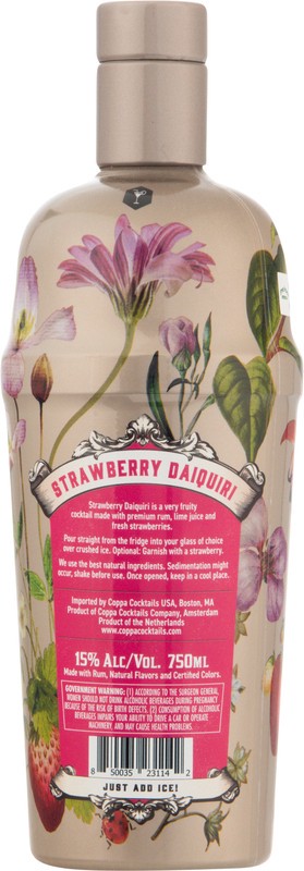 slide 4 of 4, Coppa Cocktails Coppa Cocktail Ready To Drink Strawberry Daiquiri, 750 ml