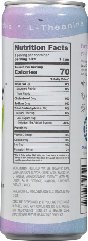 slide 2 of 5, Zenjoy Lavender Black Tea Relaxation Drink 12 fl oz, 12 fl oz