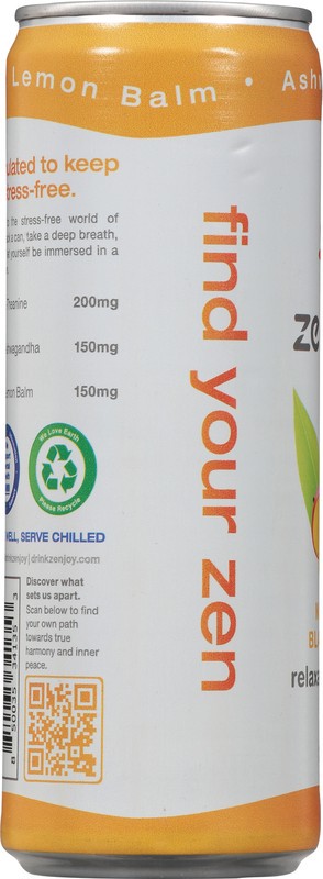 slide 2 of 5, Zenjoy Mango Black Tea Relaxation Drink 12 fl oz, 12 fl oz