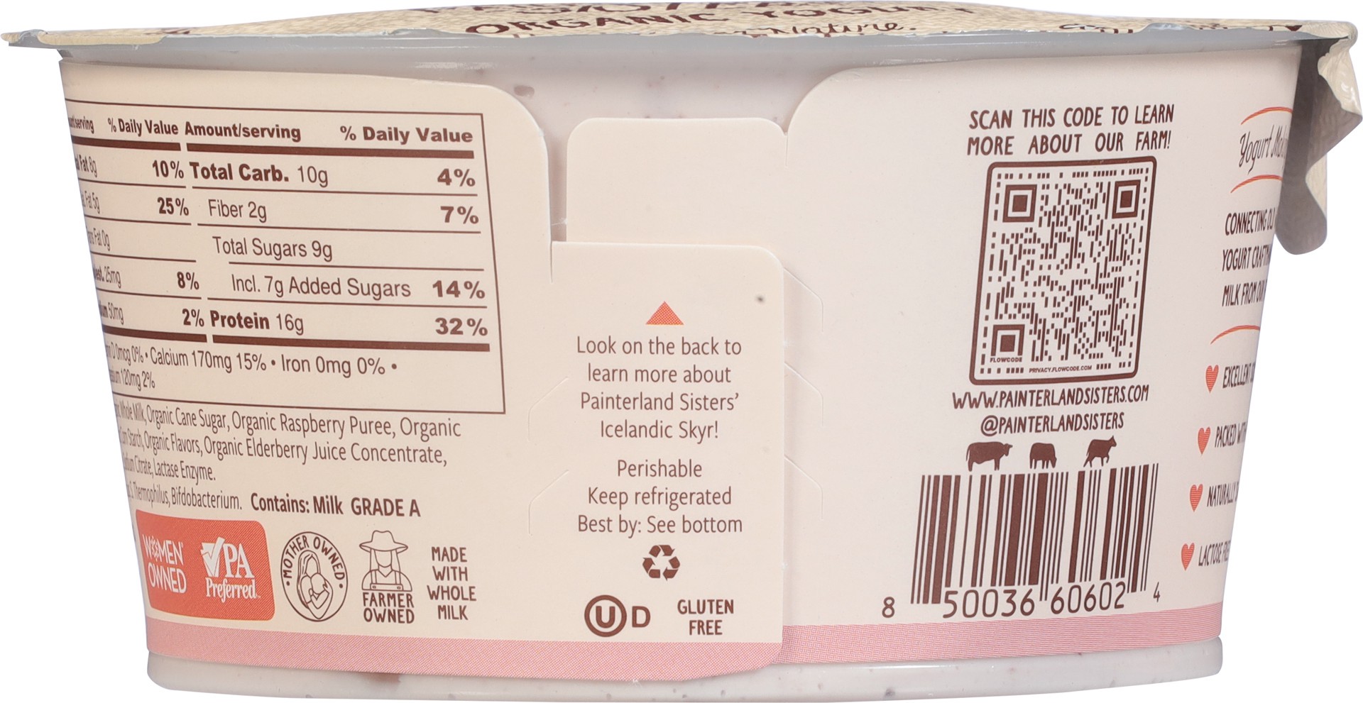 slide 5 of 5, Painterland Sisters Organic Skyr Meadow Berry Yogurt 5.3 oz, 8.3 oz