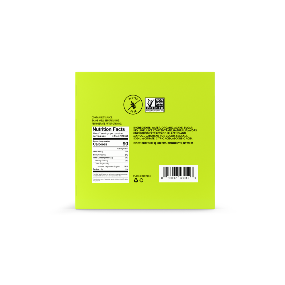 slide 2 of 6, Q Mixers Spicy Mango Margarita Mix Multipack - 4 ct; 7.5 fl oz, 4 ct; 7.5 oz