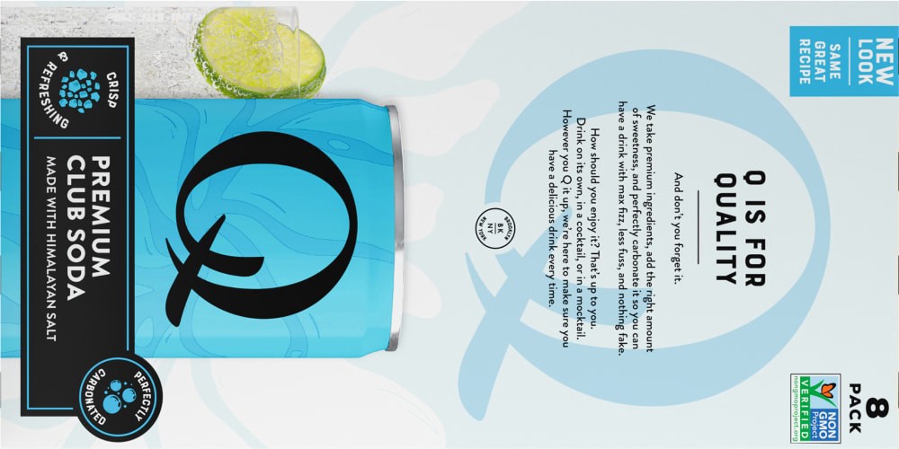 slide 4 of 5, Q Mixers Premium Club Soda Smart Buy Value Pack - 8 ct, 8 ct