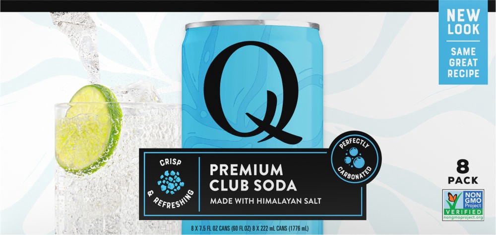 slide 4 of 4, Q Mixers Premium Club Soda Smart Buy Value Pack - 8 ct, 8 ct