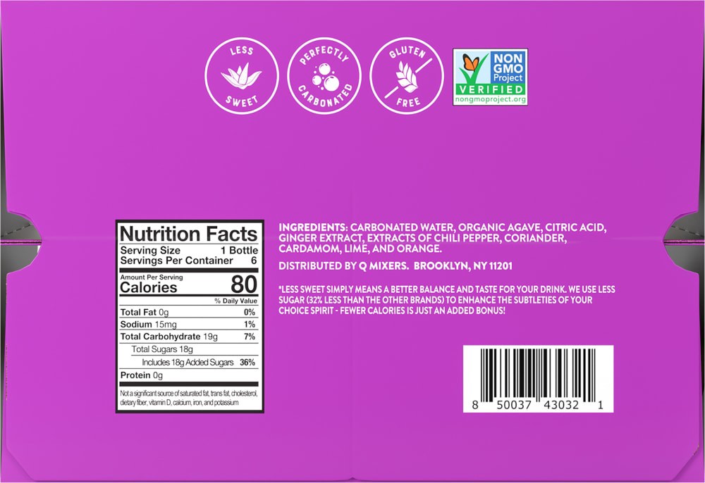 slide 2 of 4, Q Mixers Ginger Beer Bottles, 6 ct / 6.7 fl oz