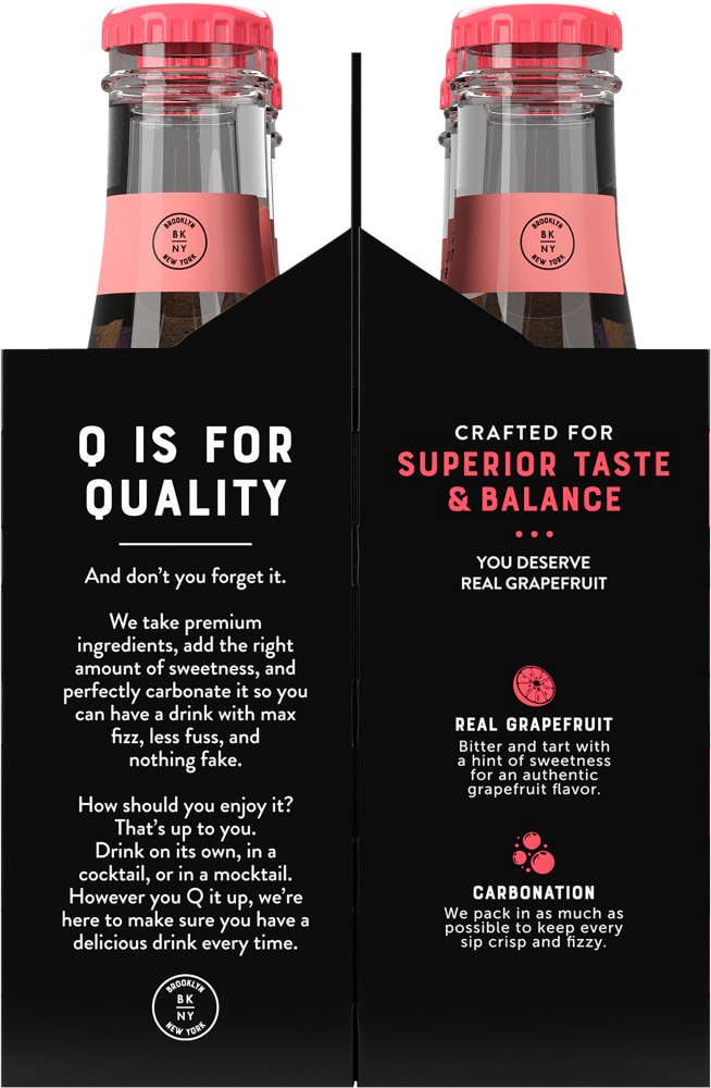 slide 2 of 5, Q Mixers Sparkling Grapefruit Bottles, 6 ct / 6.7 fl oz