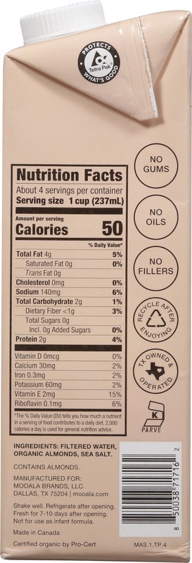 slide 2 of 5, Mooala Organic Simple Almondmilk, 32oz, 32 fl oz