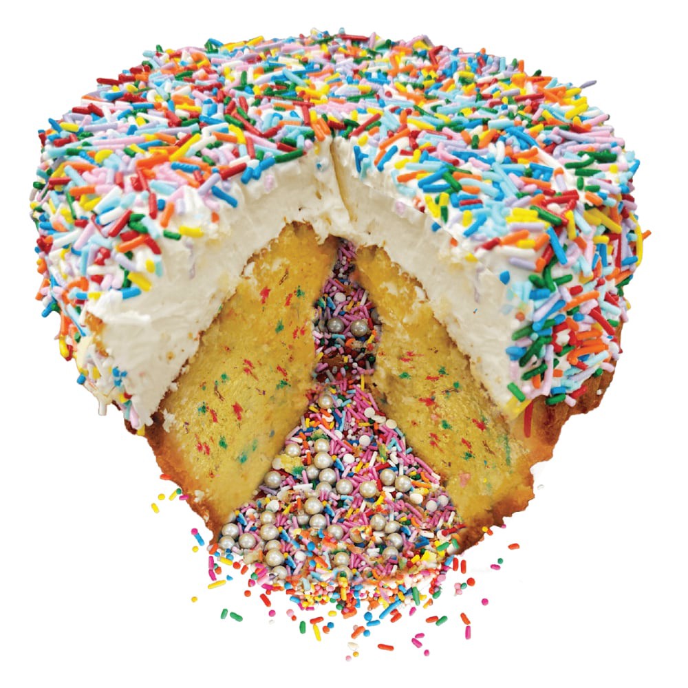 slide 2 of 2, Crumbs Bakery Vanilla Birthday Cake Colossal Cupcake, 60 oz