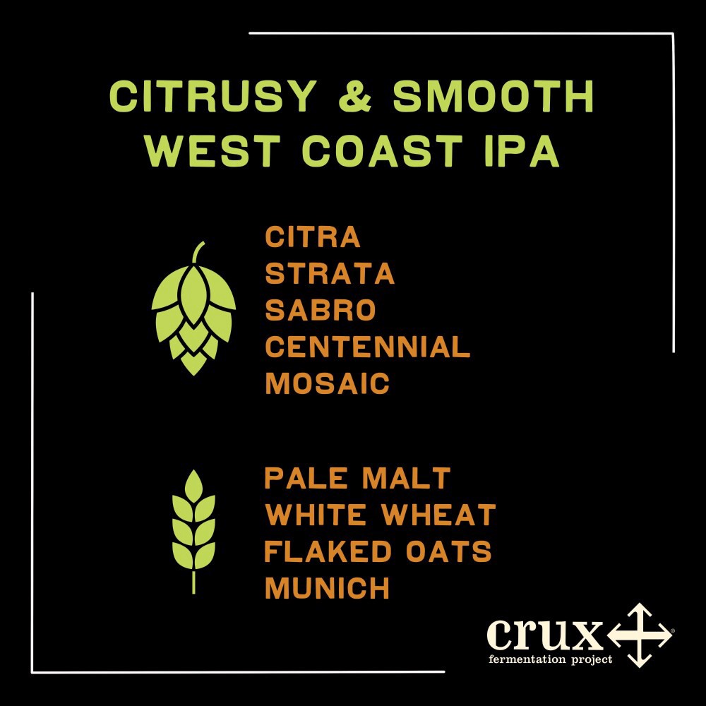 slide 4 of 4, Crux Fermentation Project Hang Tight West Coast Ipa Craft Beer, 6 ct; 12 fl oz