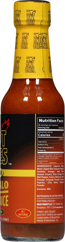slide 4 of 5, Hot Ones Buffalo Original Hot Sauce 5 fl oz, 5 oz