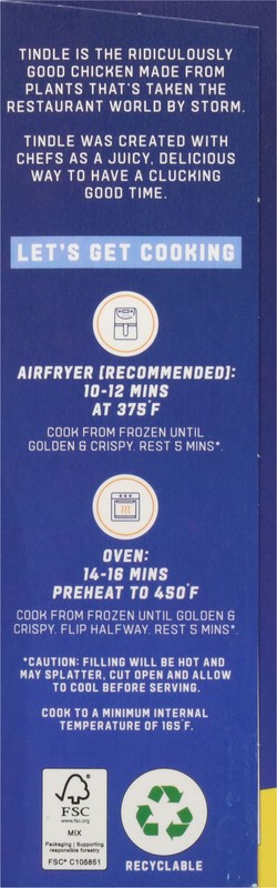 slide 5 of 5, Tindle Parmigiana Stuffed Chicken 12.7 oz, 12.7 oz