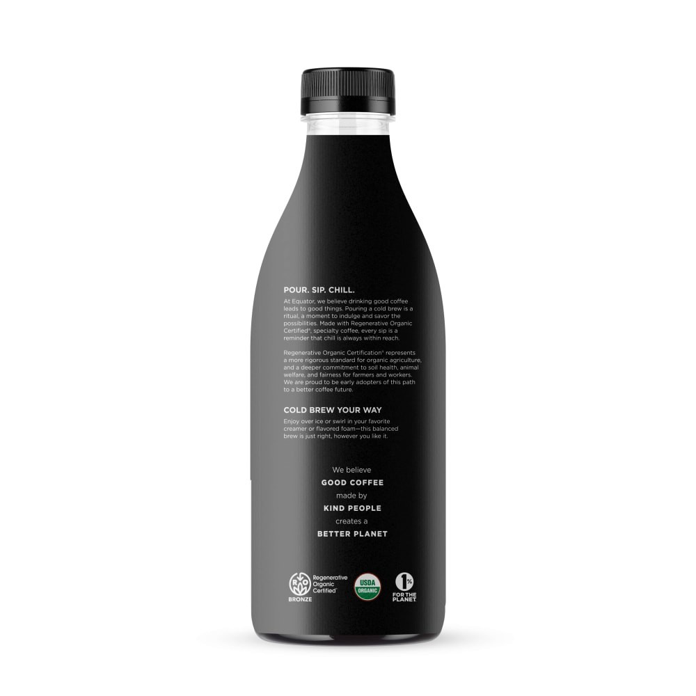 slide 3 of 3, Equator Smooth Black Multi Serve Regenerative Organic Certified® Cold Brew Coffee, 42 fl oz