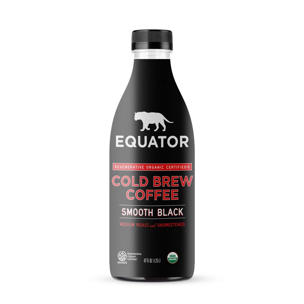 slide 2 of 3, Equator Smooth Black Multi Serve Regenerative Organic Certified® Cold Brew Coffee, 42 fl oz