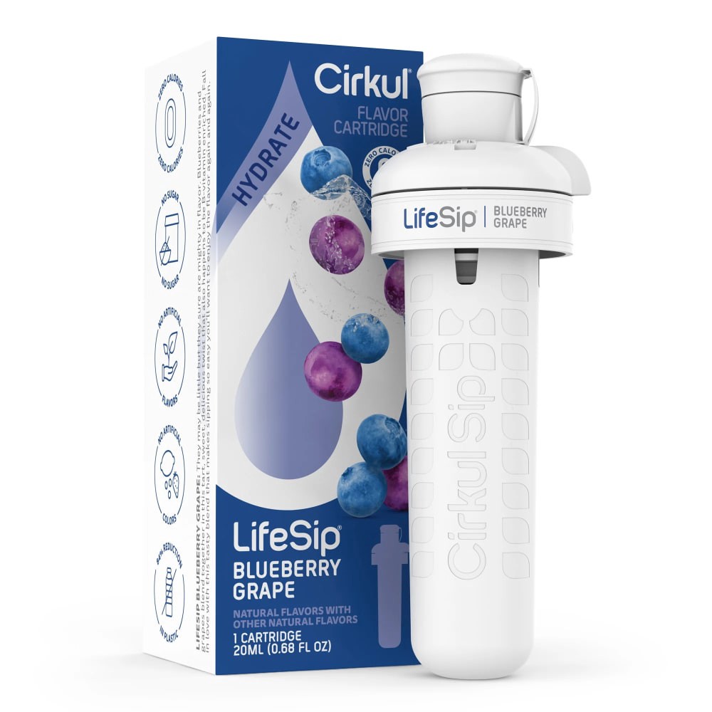 slide 1 of 1, Cirkul Lifesip Blueberry Grape Flavor Cartridge, 1 ct