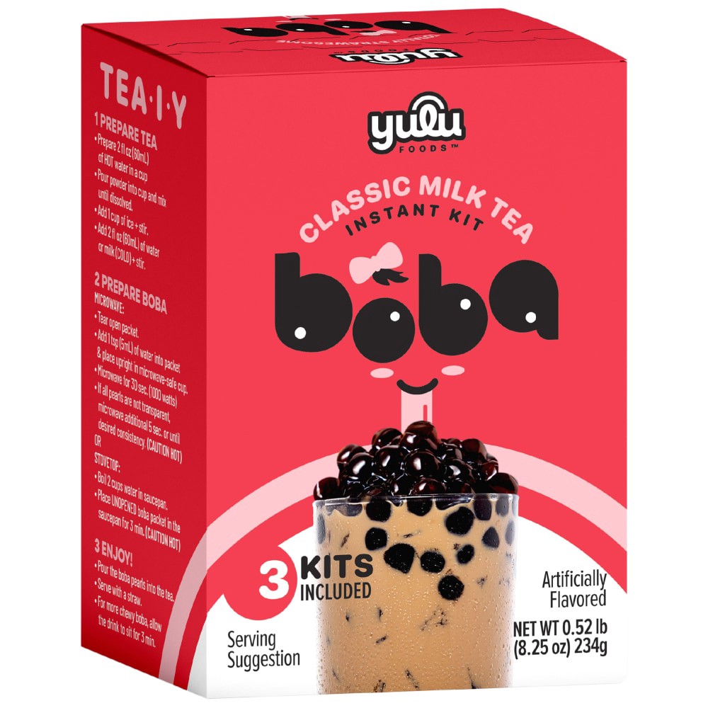 slide 2 of 4, Yulu Foods™ Classic Milk Tea Boba Kit, 8.25 oz
