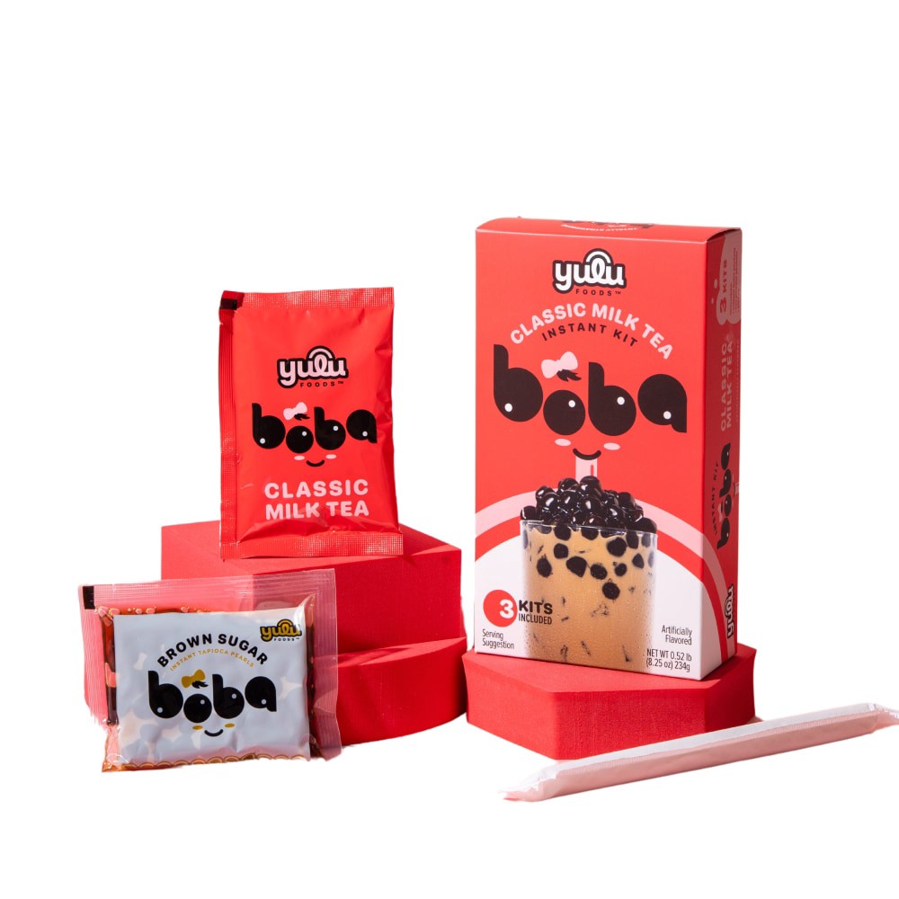 slide 4 of 4, Yulu Foods™ Classic Milk Tea Boba Kit, 8.25 oz