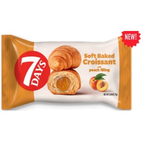 slide 1 of 1, 7Days Croissant Peach, 2.65 oz