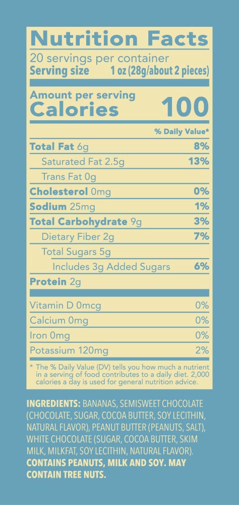 slide 5 of 5, Tru Fru Nature's Bananas Hyper-Chilled in Peanut Butter & Dark Chocolate, 20oz, 20 oz