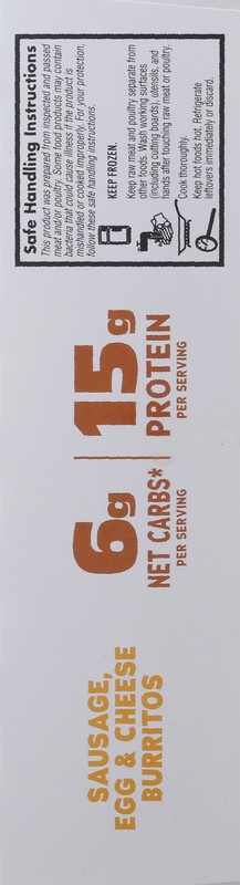 slide 4 of 5, Realgood Sausage Egg & Cheese Breaskfast Burritos 3 ea, 3 ct