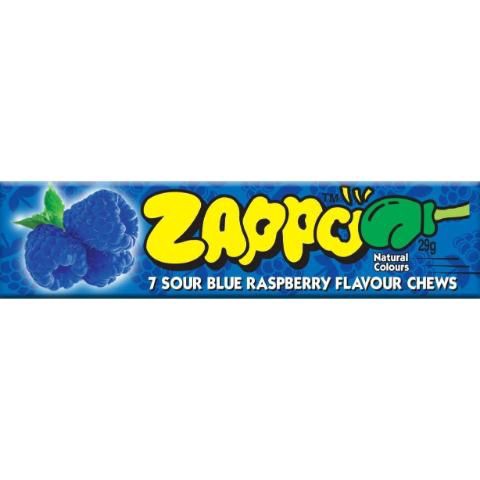 slide 1 of 1, Zappo Sour Chew Blue Raspberry, 2 oz